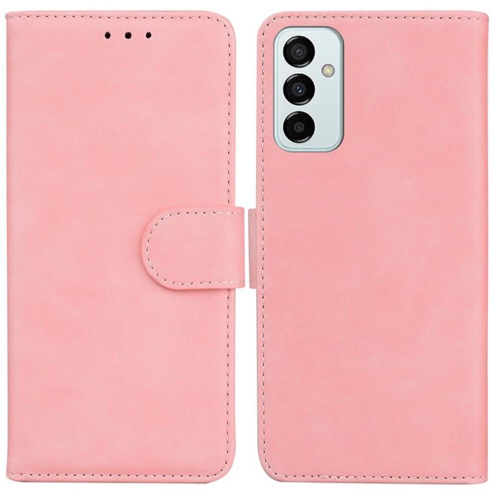 (pink, Samsung Galaxy A06) Solid Color Skin Leather Phone Wallet Case Book Stand Slot Magnetic Shockproof Flip Cover Bag