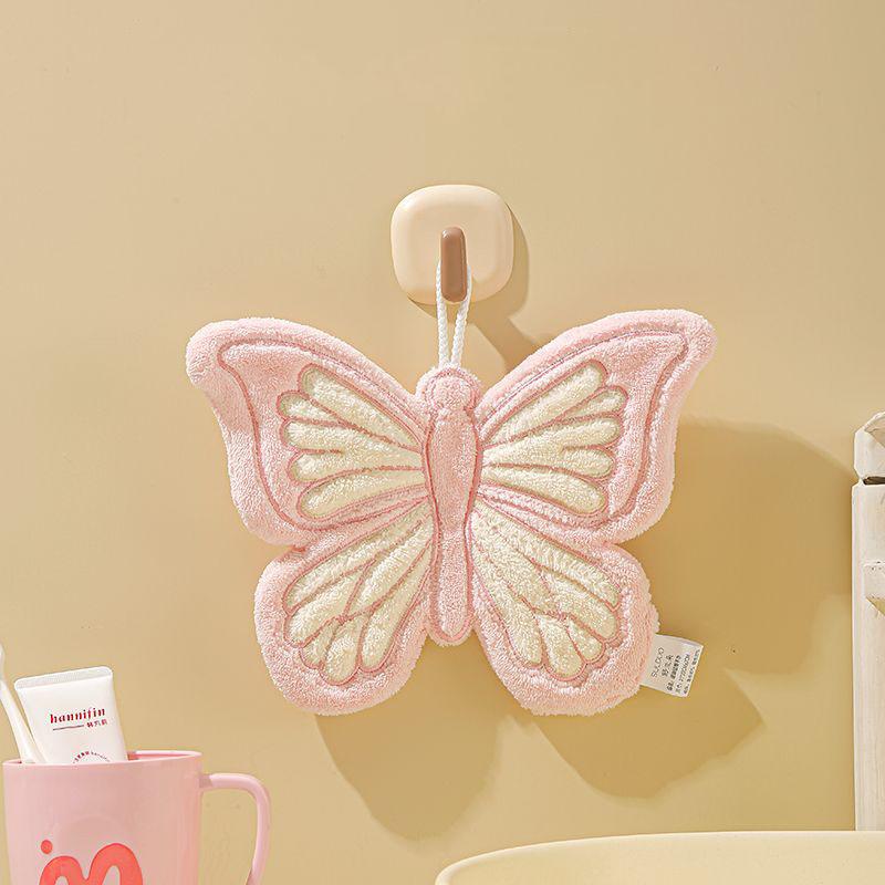 

Милый платок с цветами, подвесной стиль, быстросохнущее бытовое толстое полотенце для детской кухни, полотенце для рук, подвесной стиль, милый розовый