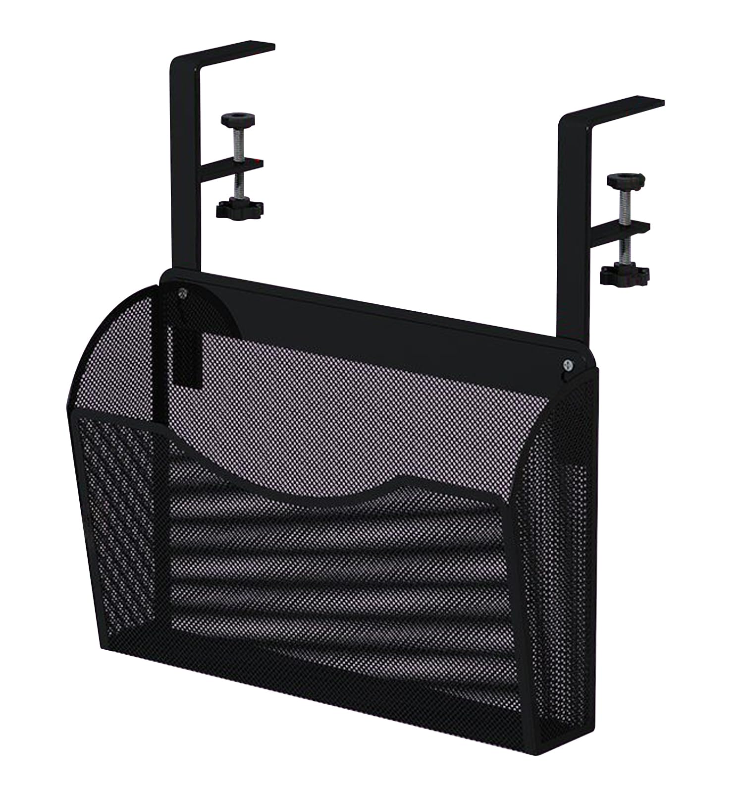 

Black Desk Side Rack, Desk Side Holder, Storage Rack, Storage Holder, Basket, NYANDELMO ND-0033-R23-BK