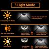 12Pack 100 LED Solar Wall Lamp With 3 Modes Security Motion Sensor Outdoor Waterproof Solar Lights for Yard Garage Deck Garden