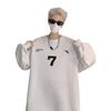 Mens Oversized Crewneck Sweatshirt Casual Loose Fit Streetwear Letter Print Teen Boys
