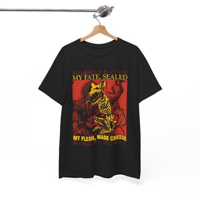 Mein Fleisch wird zu Käse Lustiges Vintage Japanisches Ratten T-Shirt, Unisex T-Shirt