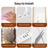 10FT Makeup Vanity Light Module Self-Adhesive Makeup Mirror Light Dimmable Mirror Light Three Color Temperatures IP65 Waterproof USB Plug and Play