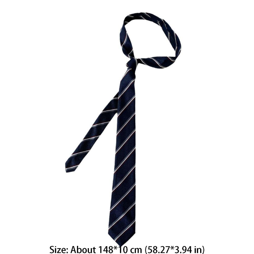 Simple Korean Striped Tie Printed Y2K JK Uniform Necktie Harajuku Style Retro Belt Accessories Women