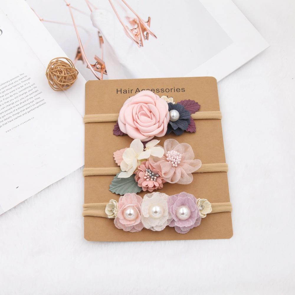 Best-Selling Nylon Headbands Set for Girls  - Soft & Skin-Friendly, DIY Floral Accessories for Versatile Princess Hairstyles