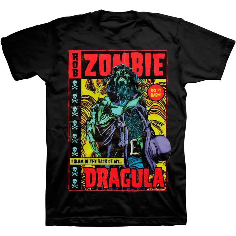 

Summer Unisexs and Womens Loose Breathable Tshirt Top Rob Zombie Dragula Tshirt 3XL