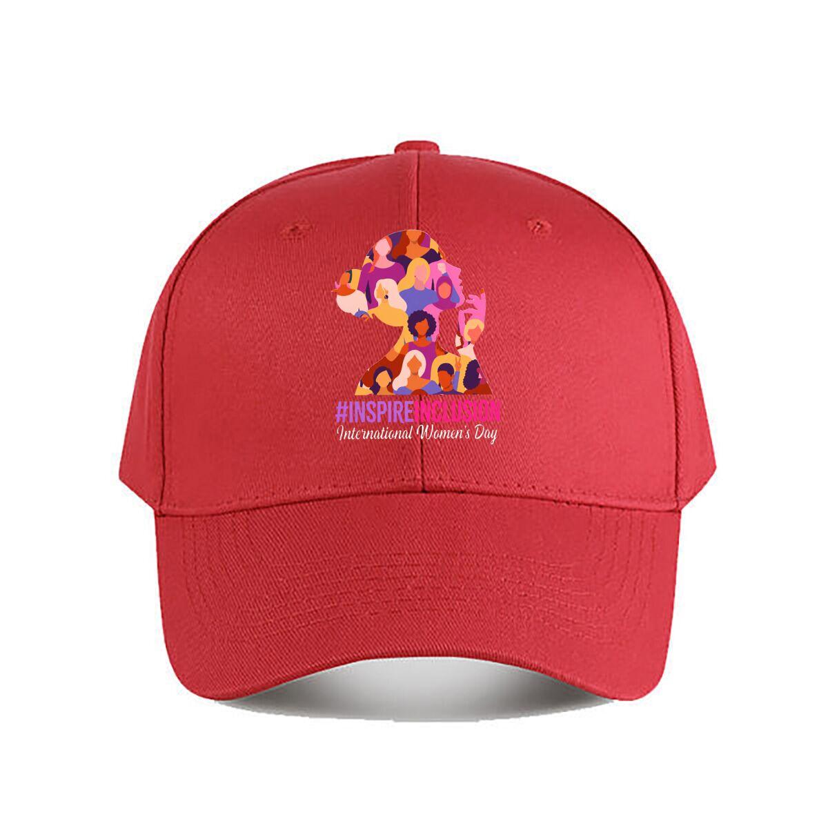International Womens Day Inspire Inclusion Canvas Wall Decor Baseball Cap Fashion Unisex Sunhat Womens Outdoor Sports One Size