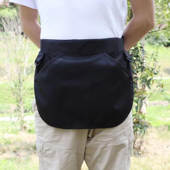 Adjustable Waistband Apron Waist Bag, Multifunctional Fanny Pack with Zipper Pockets, Waterproof Oxford Cloth Travel Running Hiking Bag, Small