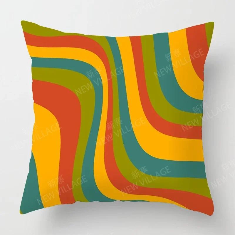 Nordic Fall Home Decor Autumn Throw Pillow Case Sofa Cushion Cover Modern   Geometry