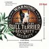 2D Iron Rottweiler Bull Terrier Wall Sign Farmhouse Man Cave Garage Art Decor