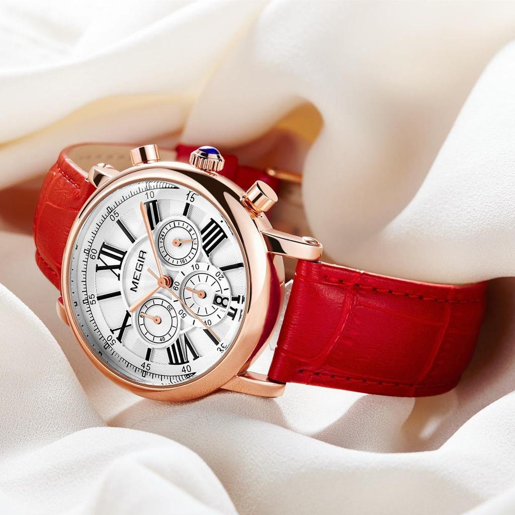 Megir Divatos női karkötős karórák Legjobb márka luxus női kvarc óra óra szerelmeseknek Relogio Feminino sport karórák