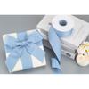 [Tekdeere]Width 100mm Solid French Blue Grosgrain Ribbon, Perfect for Gift Wrapping, Sewing, Hair Accessories, Wedding Decorations - 22 Meters/roll