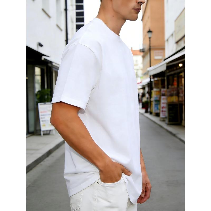 European Sizes Casual Style Men'S T-Shirt Love You Text with Stars And Heart Design for Everyday Wear And Romantic Occasions Perfect Gift