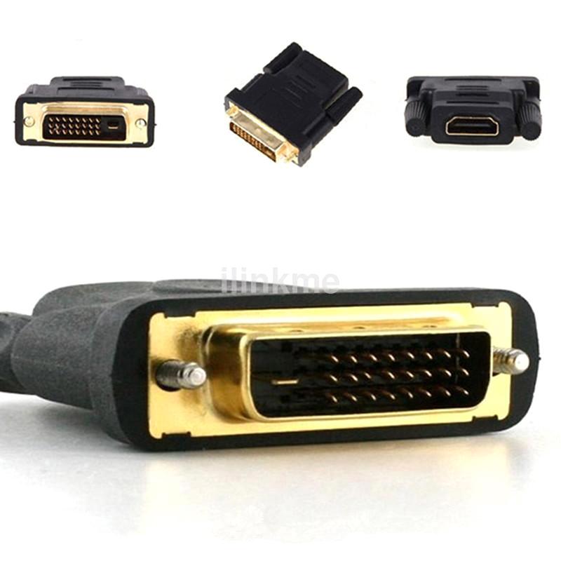 Hdmi Female To Female Vga 24+1Pin Dvi Male Hdmi Male Adapter Connector Hdtv