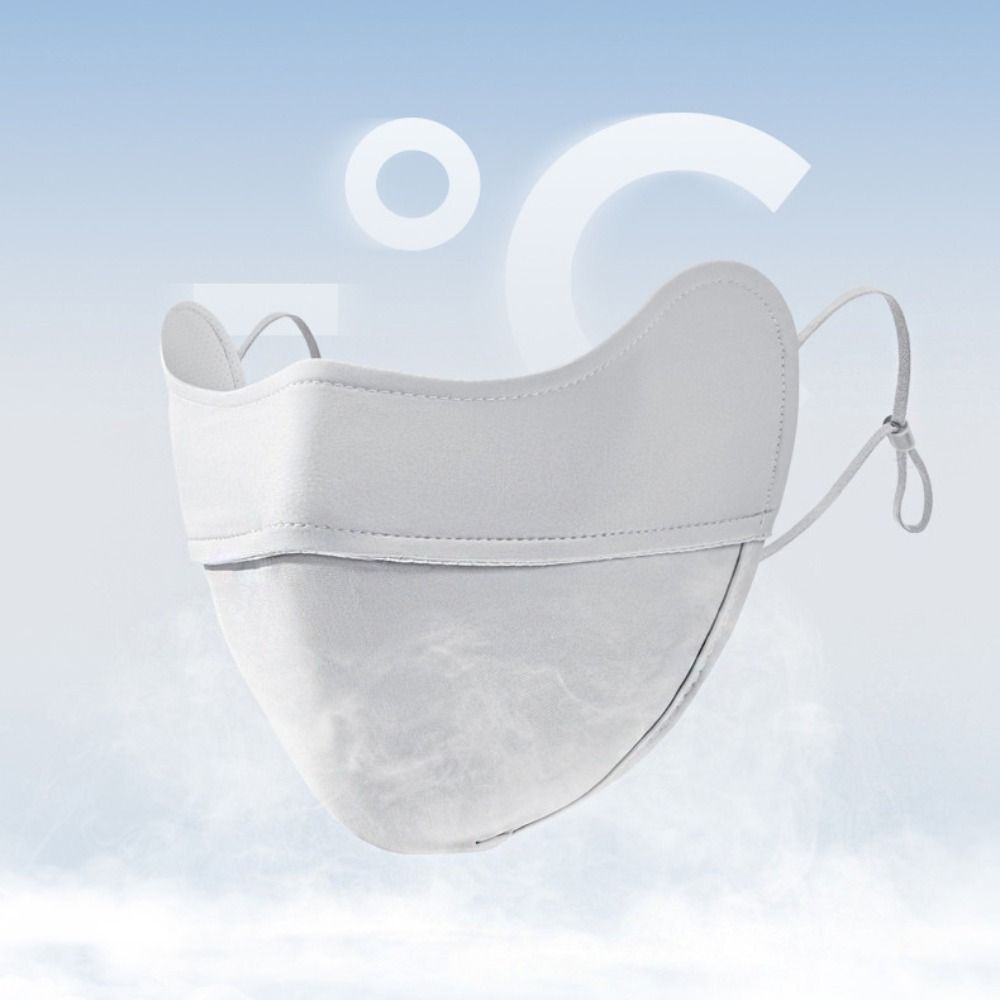 Nylon Ice Silk Sunscreen Mask Sunscreen Face Scarf Face Gini Mask Elastic Summer Face Cover  Golf