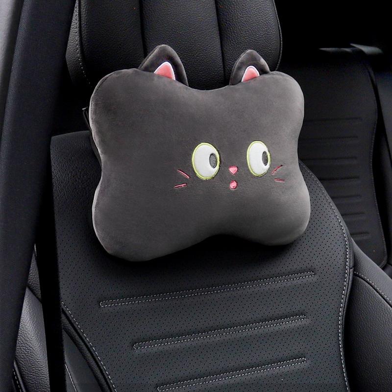 

1 комплект автомобильных подголовников, подушек для шеи, милых мультяшных плюшевых подушек для талии, подушек для спины, аксессуары для самостоятельного изготовления