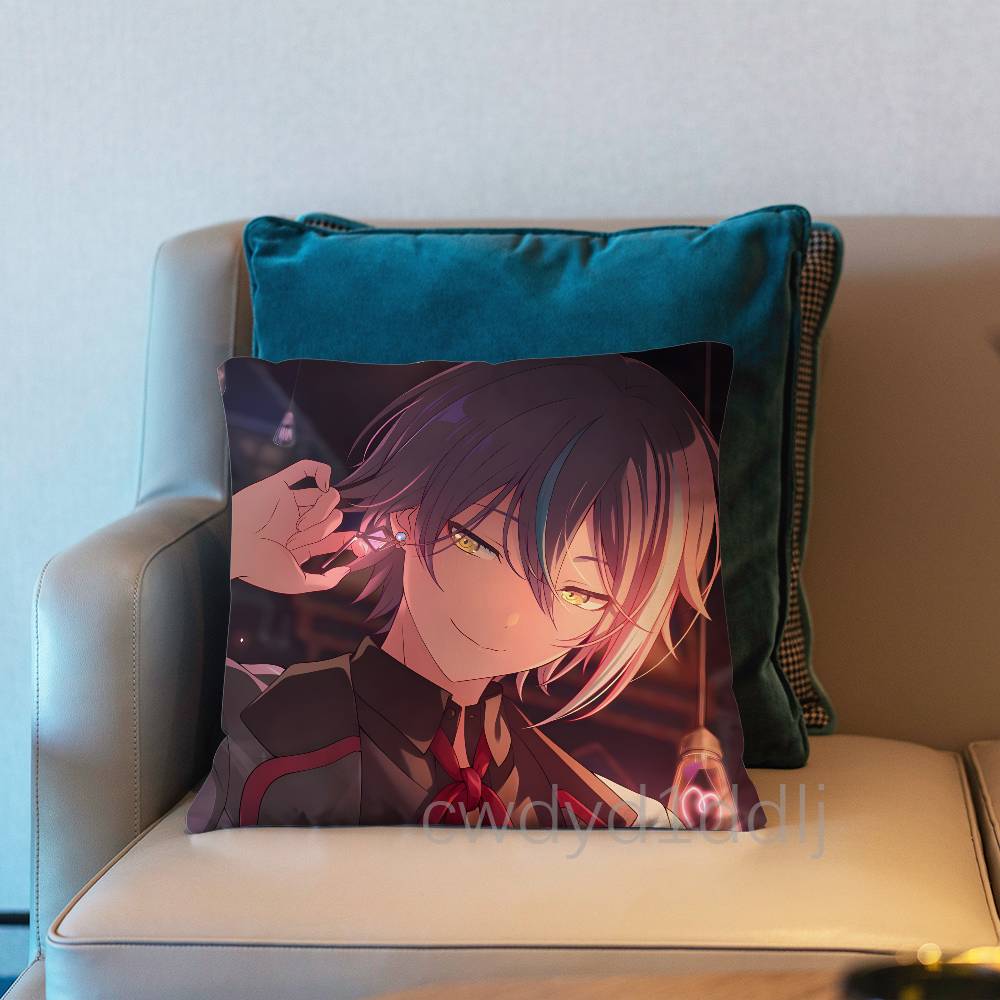 Project SEKAI Rui Kamishiro Pillow Case Short Plush Sofa Decorative Gift Home Double-sided Printing Cushio