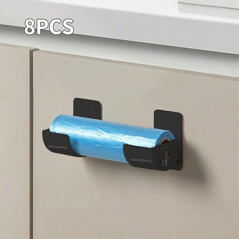 8PCS/2PCS/6PCS/4PCS Storage Tray Refrigerator Side Storage Rack Plastic Wrap Garbage Bag Cabinet Storage Rack