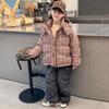 Vestiti spessi in cotone per bambine autunno e inverno caldi per bambini con fiori cappotto in cotone per neonati