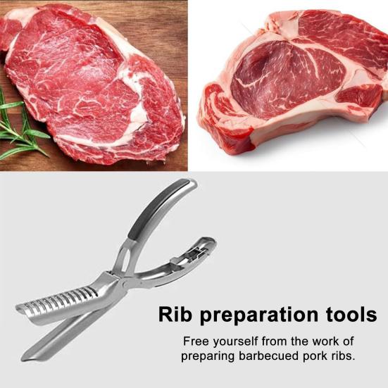 Professional Rib Membrane Remover Easy Rib Periosteum Remover BBQ Rib Preparation Kit