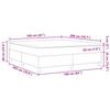 Box Spring Bed Light Grey and White 160 x 200 cm Cord Fabric