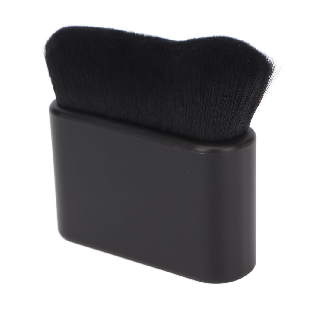 Großer flacher Bräunungspinsel, schwarzer Mischcreme-Bronzer-Pinsel für Selbstbräuner, Gesichts- und Körper-Make-up