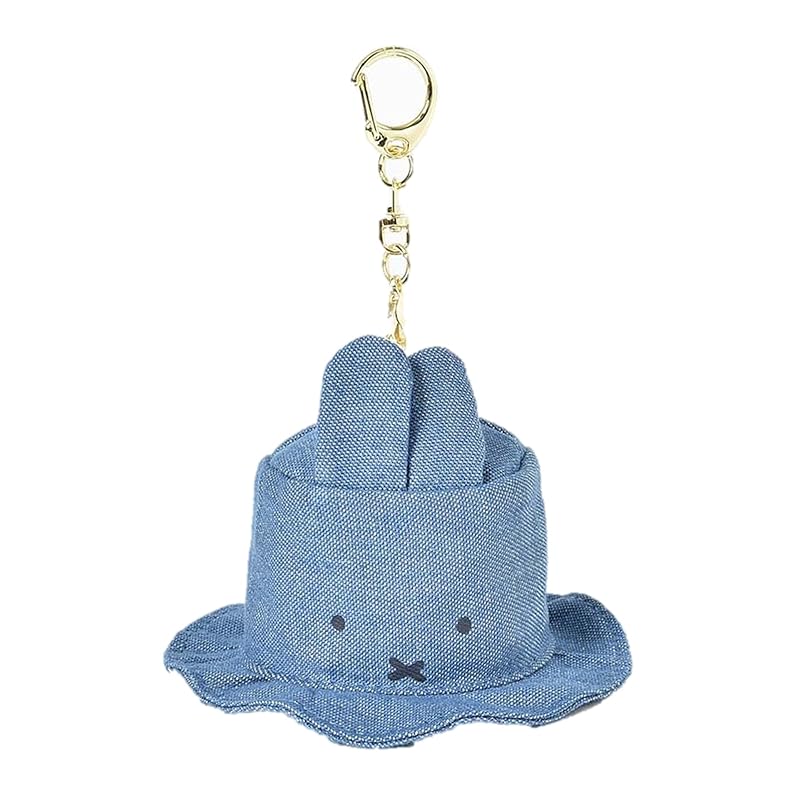 

miffy denim mini hat key ring (Miffy)