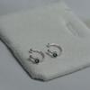 ANENJERY Green Zircon Clip On Earrings for Women Daily Small Ear Cuff Clip Without Piercing Jewelry