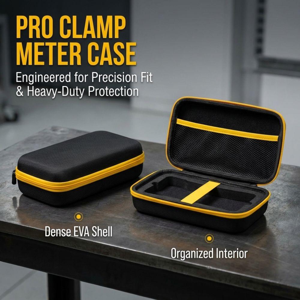 Oxford Cloth Multimeter Storage Bag Black Shockproof Tool Box Durable Portable EVA Case