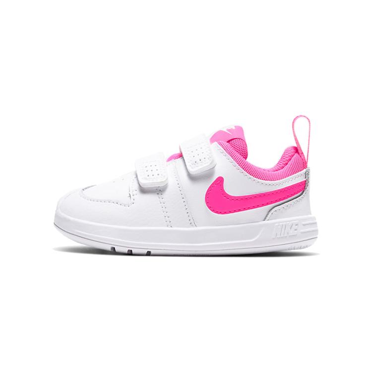 

New Nike Pico 5 Non slip Lightweight Low Top Sports Casual Shoes White Pink Infant And Toddler AR4162-102 22