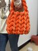 Xiaohongshu Velvet DIY Handmade Woven Crystal Yarn Handheld Messenger Bag
