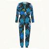 Female Oversized Long Sleeve Top And Elastic Waist Trousers Two Piece Outfit For Daily Leisure Activities