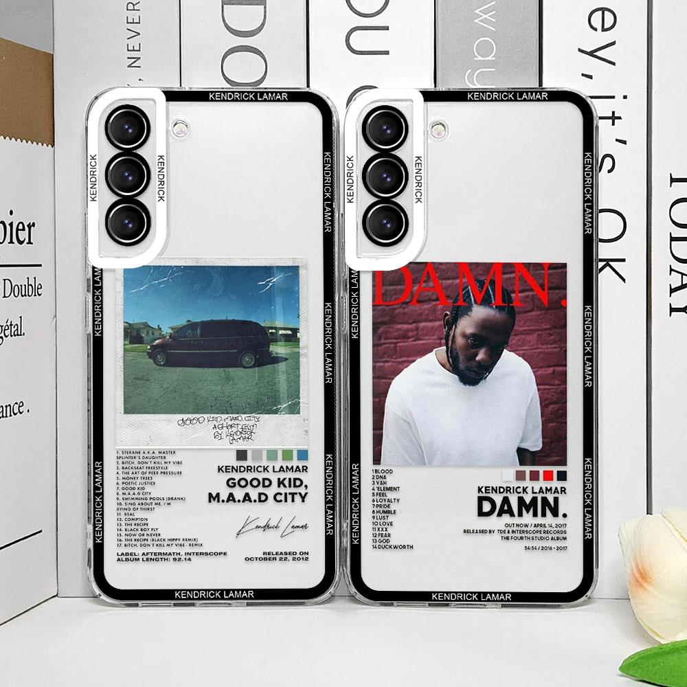 Rapper Kendrick Lamar Handyhülle für Samsung Galaxy S25 S24 S23 S21 Ultra FE Transparente Weiche Hüllen für Samsung S22 Plus Fundas