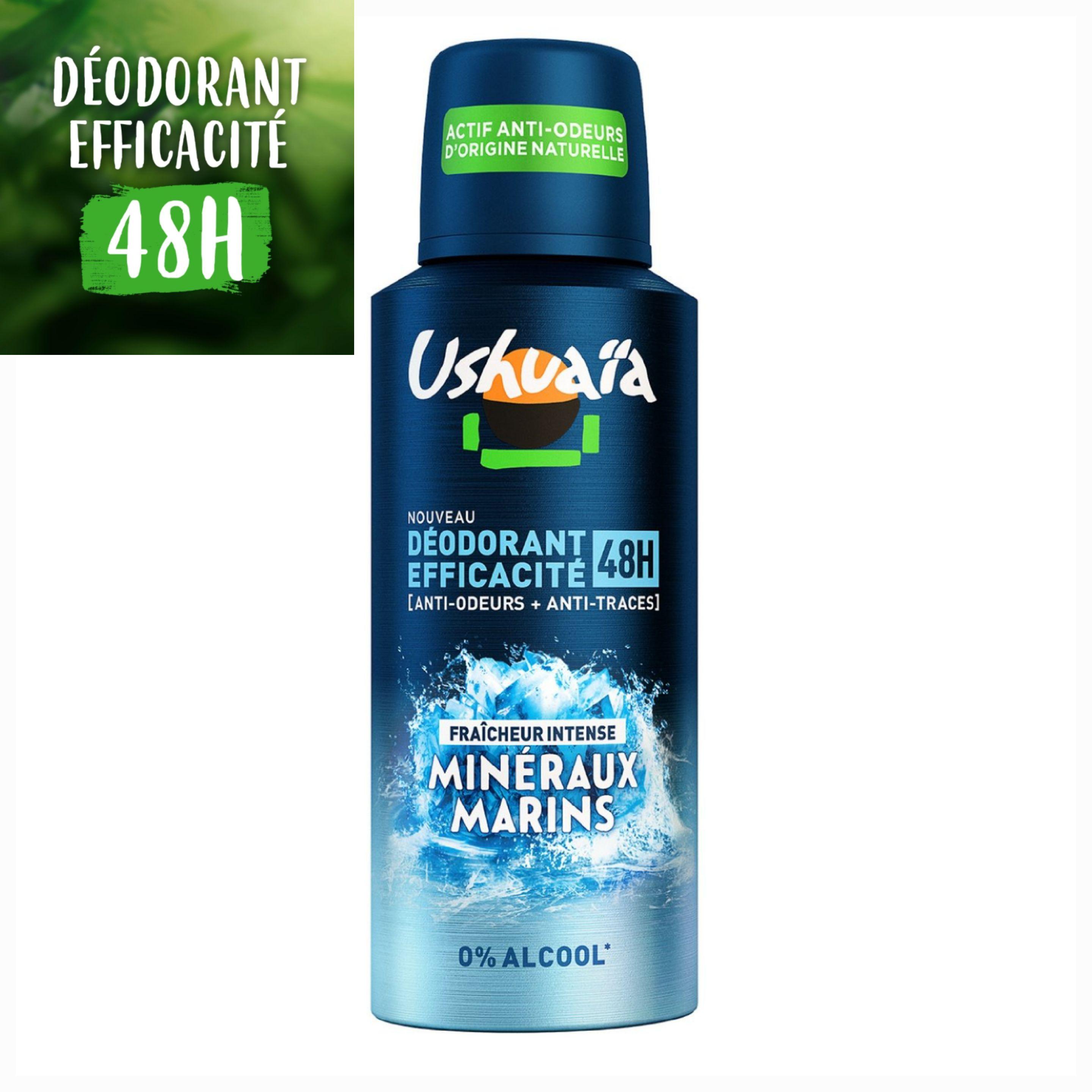 

Men s Deodorant Spray Intense Freshness Marine Minerals 0% Alcohol USHUAIA the spray