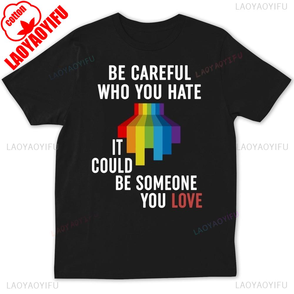 Pride Month Gift Tee Tops LGBTQ Gay Tshirt Men Women Universal Casual Crewneck Tshirt Creative Design Unisex Summer Shirt