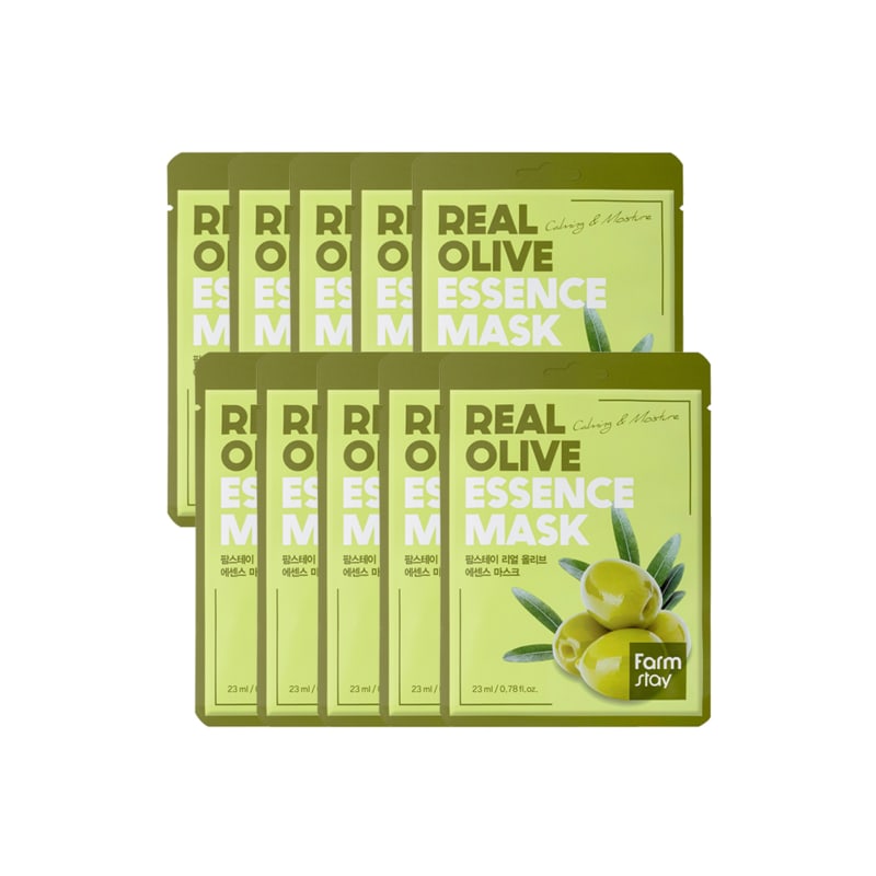 Real Olive Essence Mask Pack (10 sheets)