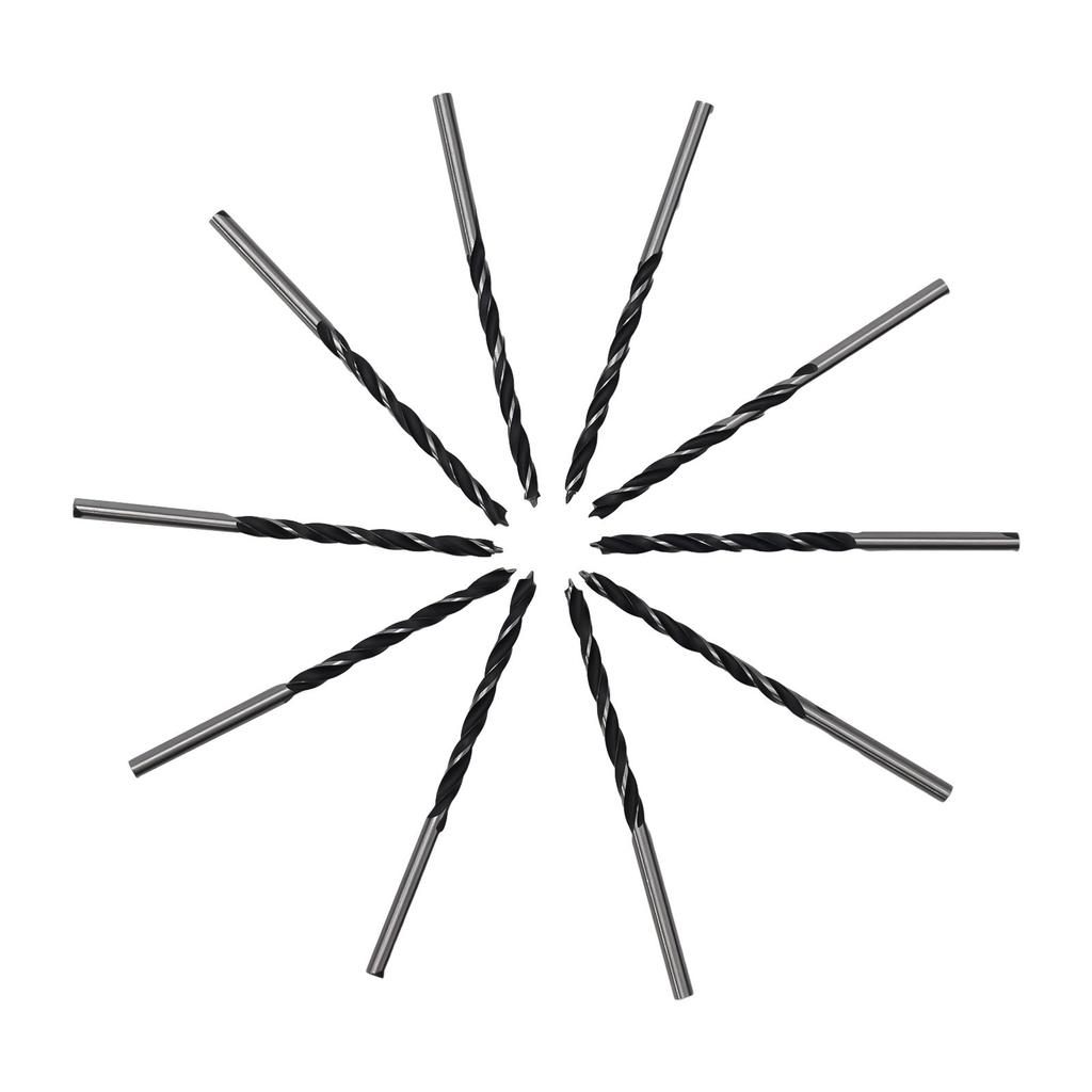 10 Pcs 3mm Diameter Woodworking Drill Bit Wood Drills With Center Point Pack Center Point Pack Spiral Twists Drill Bit Tools