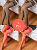 Sexy Women's Flower Transparent Silk Stocking Female Black Slim Hosiery High Knee Cuff Tights Elastic Fashion High Stockings