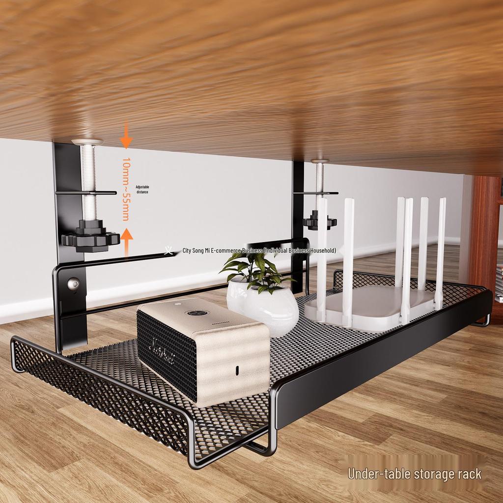 Podstolová organizérka na káble - Bezvŕtací organizér drôtov pre počítačové stoly