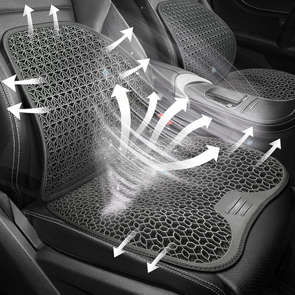 Car Summer Seat Gel Cushion Seat Cover Front Rear Cushion Universal Car Office Seats Breathable Auto Seat Mat Protector Accessor