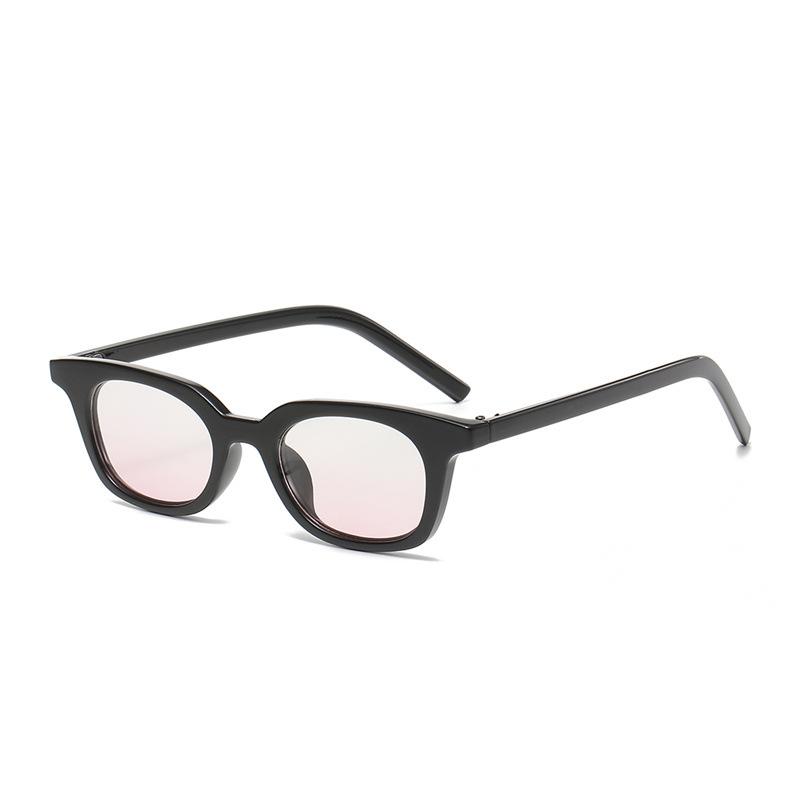 Vintage Square Luxury Brand Designer Thin Small Frame Sunglasses Women For Men Trendy Sun Glasses Punk Hip Hop Pink Shades Uv400