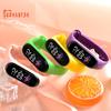 Fashion Sports Bracelet with LED Display, Rounded Dial, Adjustable Silicone Strap, Digital Watch
