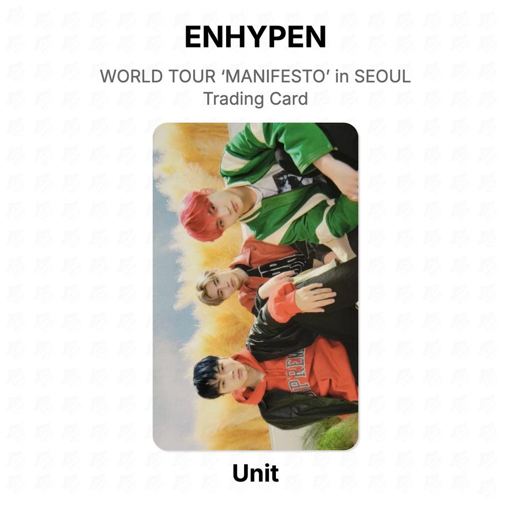 ENHYPEN WORLD TOUR ‘MANIFESTO’ in SEOUL Trading Card Official Photocard