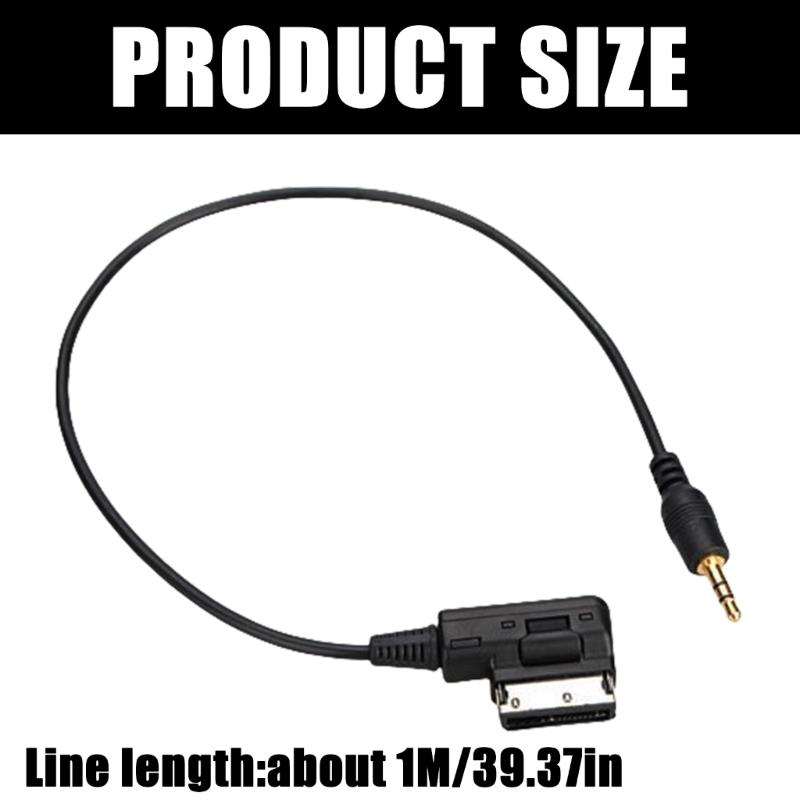 Easy To Connect 3.5mm Music Interface Cable Flexible AUX Adapter Cable Fit for Automobile AMI Port Integration 1 Meter