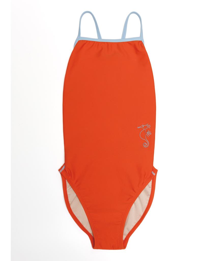 Geulaundeuosyeon Orange Seahorse Swimsuit