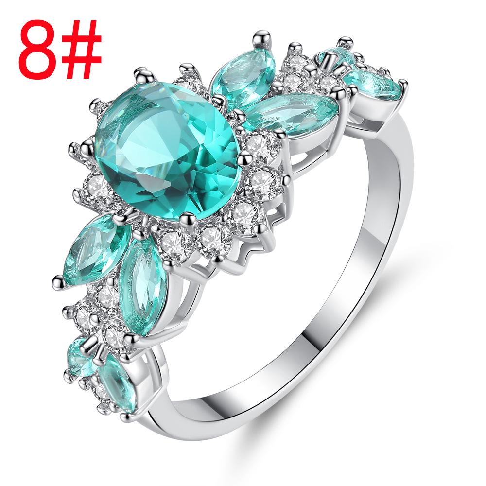 Pierścionek z cyrkonią Baolan w stylu europejskim i amerykańskim 2023 - Damski, Lekko luksusowy, Modny, w chłodnym stylu, z indywidualnym temperamentem.