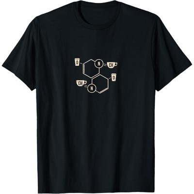 Camiseta Elementos Químicos Tabla Periódica Crema de Café Barista