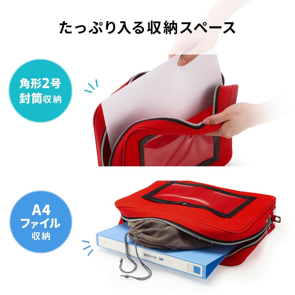 Sanwa Supply Canvas Mail Boston Bag BAG-MAIL3NV