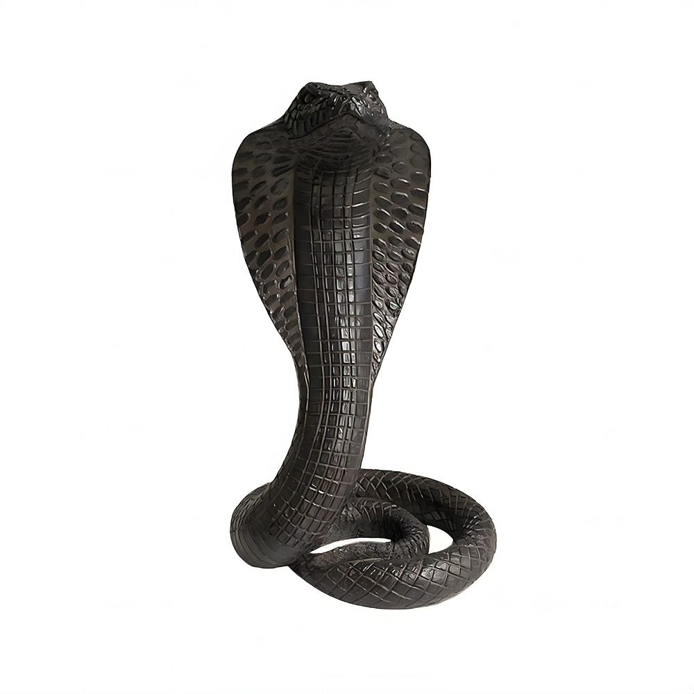 Scales 3D Cobra Model Toy Snake Animal Simulation Model Exquisite Simulated Cobra Figure Christmas