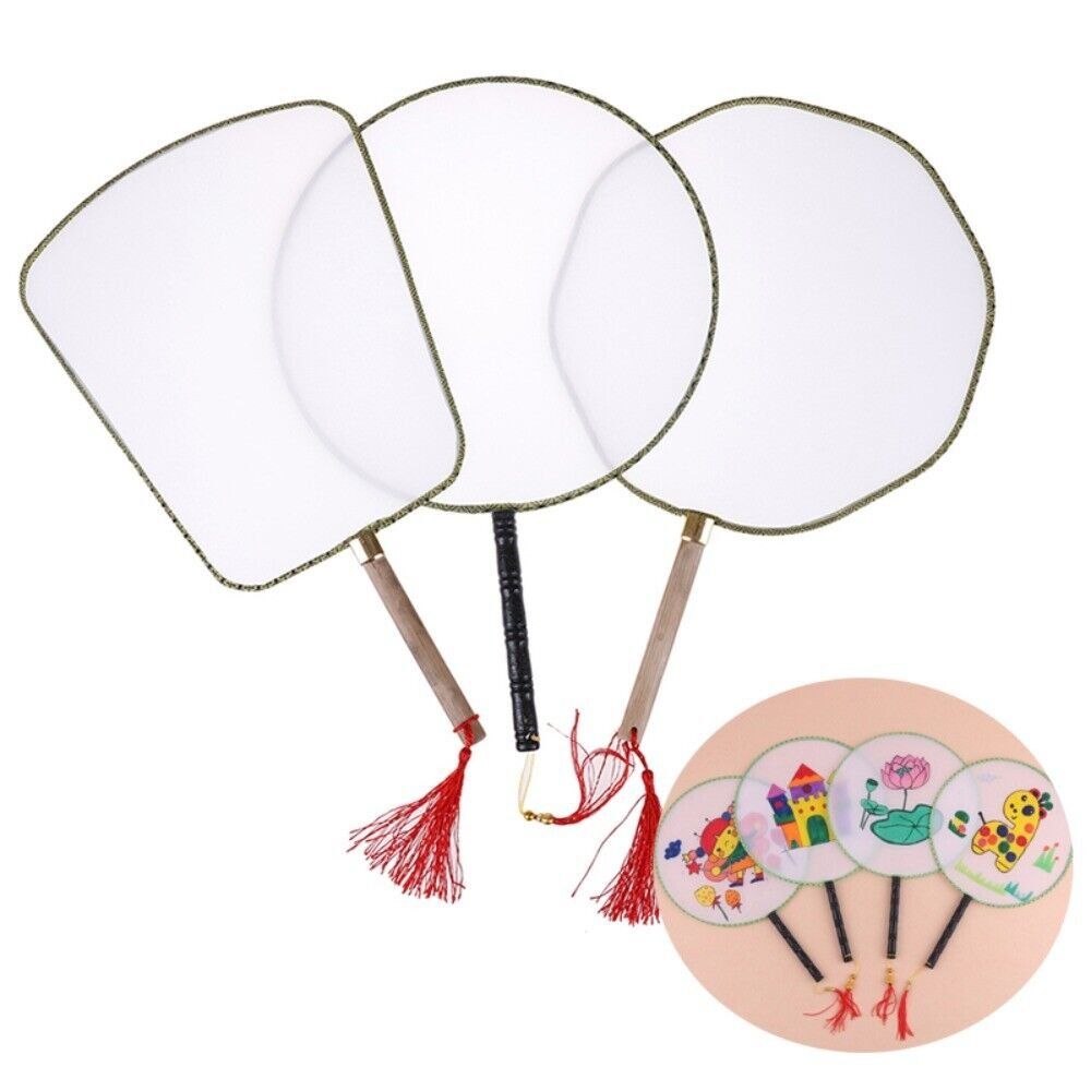 

Cloth Blank Fan DIY Handmade Fan High Quality Art Painted Fan